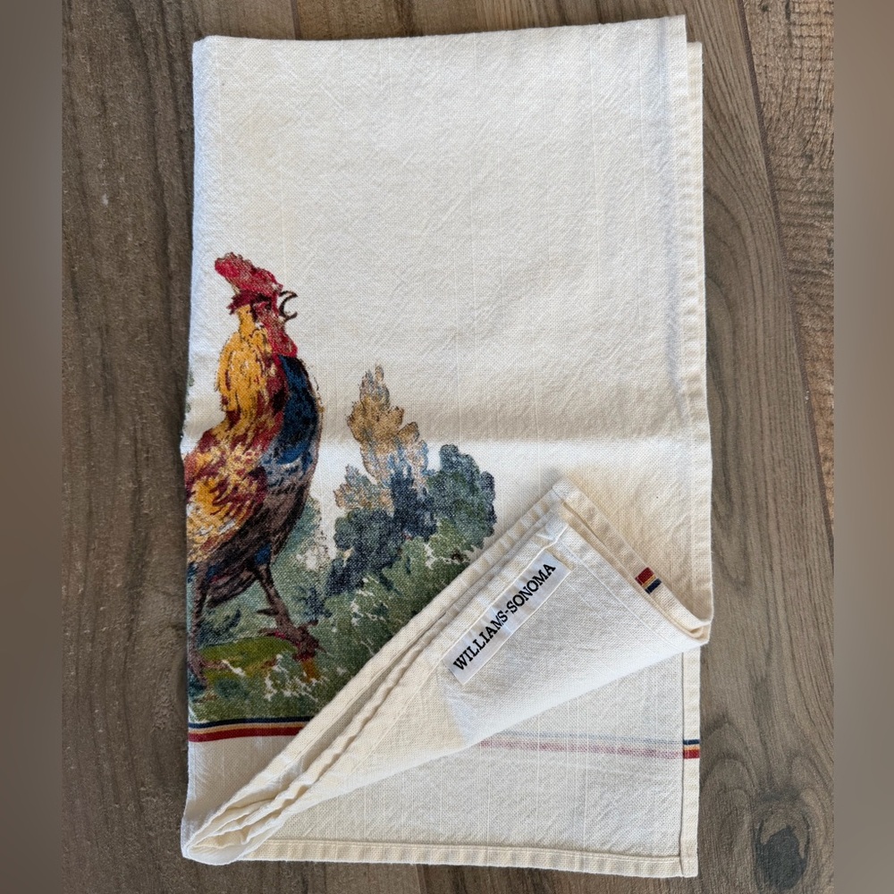 NWOT Williams Sonoma Rooster Dish Towel & Salt & Pepper Shakers - Picture 7 of 10